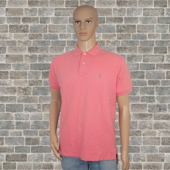 Polo Ralph Lauren Other - Polo Ralph Lauren Iconic Mesh Polo Shirt Classic Fit Pink w embroidered logo